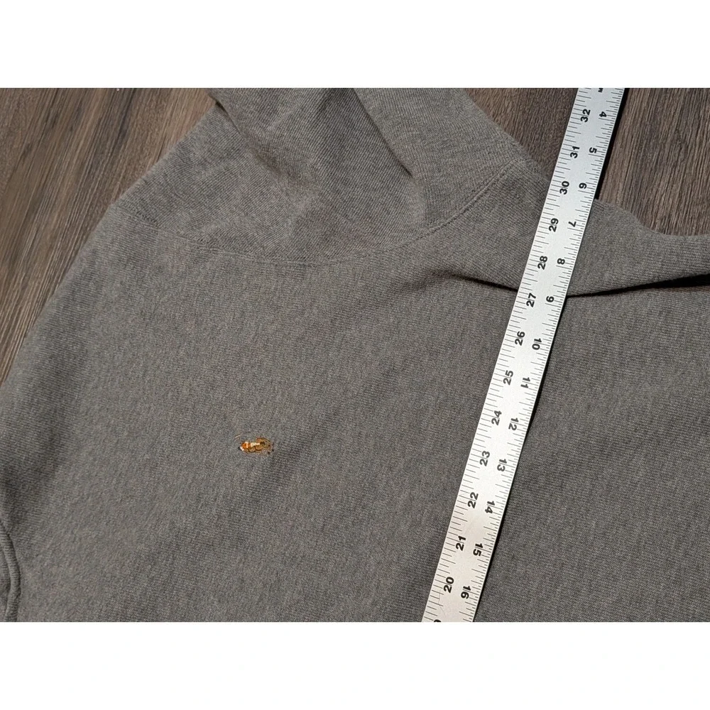 Polo Ralph Lauren Mens 4XLT Gray Quarter Zip Pullover Sweater Big and Tall Logo